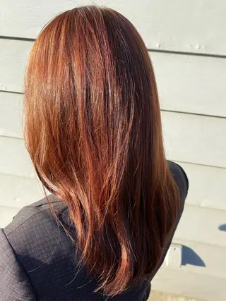 セミロング カラー Kazaoka Saraのヘアスタイル