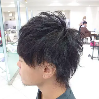ショート ヘアアレンジ メンズ 大卒美容師  一ノ瀬 凌のヘアスタイル