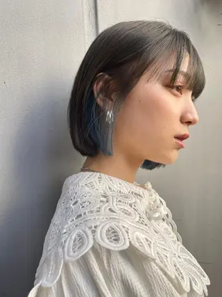 ミディアム カラー カラー/レイヤー/ 髪質改善/PAAQのヘアスタイル