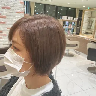 ショート カラー 縮毛矯正特化🩰 竹口はるかのヘアスタイル