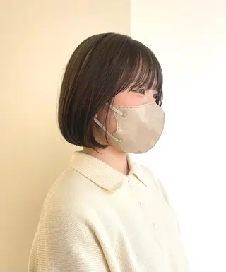 ショート 蜂須賀🐝縮毛矯正 ストレートパーマのヘアスタイル