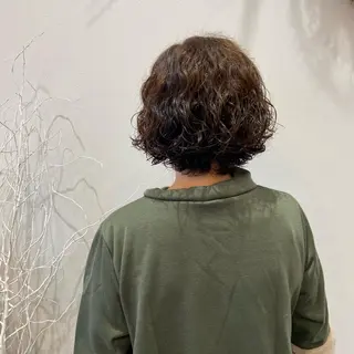 ミディアム カラー 松本 玲菜のヘアスタイル