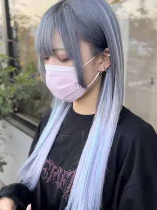 ロング 骨格補正似合わせ カット阿部建のヘアスタイル