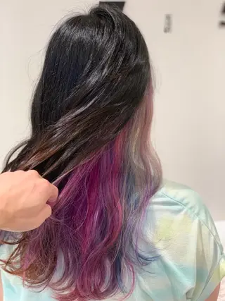 ロング カラー 松吉 純平のヘアスタイル