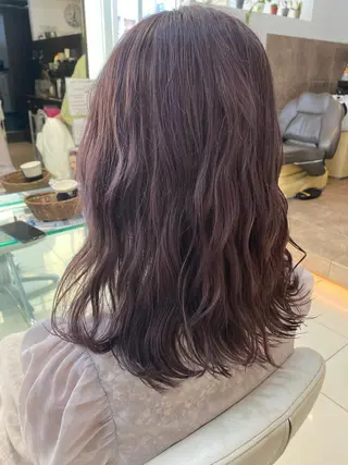 セミロング カラー アレンジ&ショート 💙YUKINOのヘアスタイル