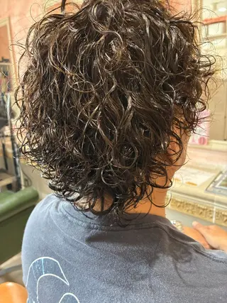 ショート パーマ 大山 拓美のヘアスタイル