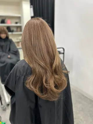 カラー 韓国うる艶ベージュ 🤎まなかのヘアスタイル