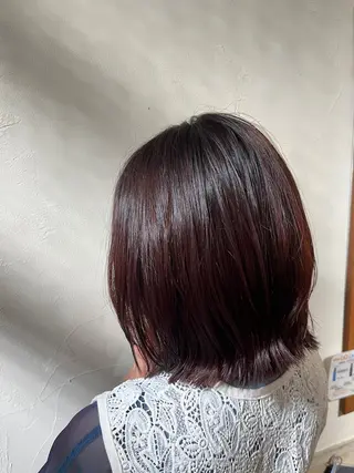 ミディアム カラー 住吉 優果のヘアスタイル