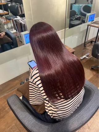 ロング 坂本 聖奈のヘアスタイル