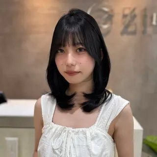 セミロング Zina梅田茶屋町所属・Mayu💖 Zina梅田茶屋町のヘアスタイル
