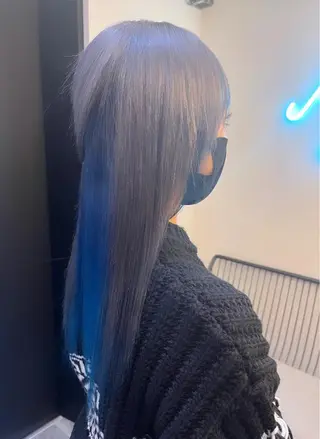 ミディアム カラー ハイトーンカラー 🦋yuri🦋のヘアスタイル