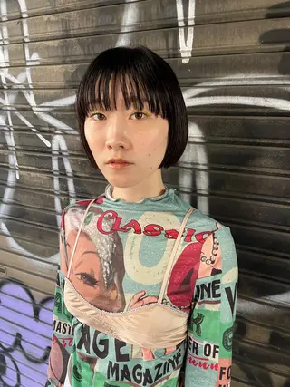 ミディアム カラー パーマ ヘアアレンジ メンズ tatsumi/ボブ ウルフ/レイヤーのヘアスタイル