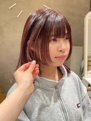 カラー 竹田 真梨子のヘアスタイル