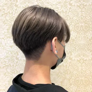 ミディアム カラー 🐠寒色系×パーマ 櫻井　麿偉🐏のヘアスタイル