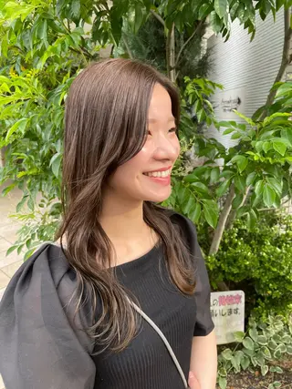 ロング カラー 松尾 遥花のヘアスタイル