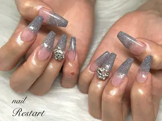 ロング nail Restart所属・Restart YURIのネイルデザイン