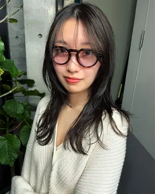 ロング カラー レイヤーカット カシマハヤトのヘアスタイル