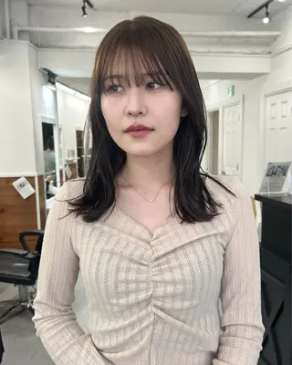 ロング カラー レイヤーボブ/ 艶カラー/サナ🌼のヘアスタイル