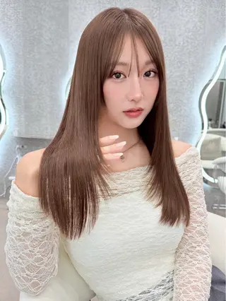 ロング カラー 大宮韓国風レイヤー 吉田こうすけのヘアスタイル