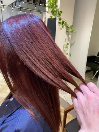 セミロング カラー ハイトーン/カラー/ 用賀/稲若健太郎のヘアスタイル