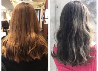 セミロング カラー ヘアアレンジ ace share salon所属・桑原 祥のヘアスタイル