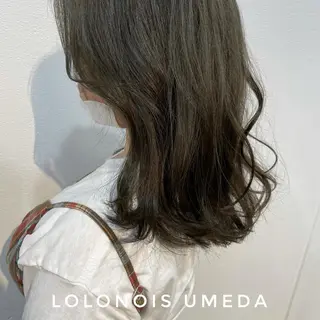 ミディアム カラー Lolonois梅田 /Okazaki:)のヘアスタイル