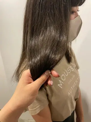 セミロング カラー 髪質改善/似合わせ カラー/レイヤーのヘアスタイル