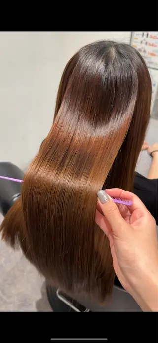 ロング みお🥣ボブ｜透明感 ｜髪質改善ストレートのヘアスタイル