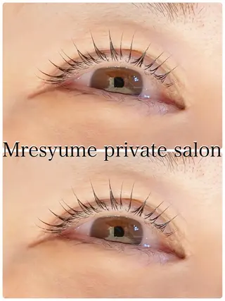 マツエク・マツパ Mresyume MAYUのマツエク・マツパデザイン