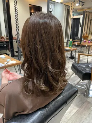 ミディアム カラー ACROあべの店所属・艶カラー/インナー /グラデ/大西小百合のヘアスタイル