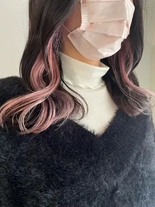 ロング カラー ヘアアレンジ キッズ アイブロウ 透明感カラー/推しカ ラー☁️JURAのヘアスタイル