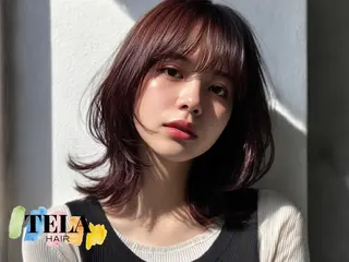 セミロング TELAHAIR 髪質改善特化型サロンのヘアスタイル