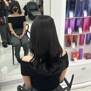 ロング 艶カラー/レイヤー カット🖤Akaneのヘアスタイル
