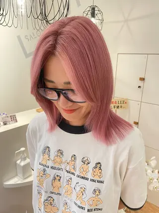 ミディアム カラー ブリーチ👩🦳/ ✂︎MANAMIのヘアスタイル