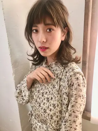 ミディアム カラー 店長 ✂️ムラカミ キラリのヘアスタイル
