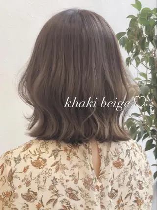 ミディアム カラー nakahara madokaのヘアスタイル