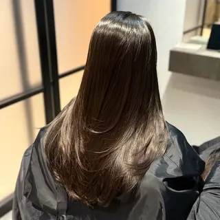 ロング パーマ 透明感カラー Ⅰ 髪質改善】たつやのヘアスタイル