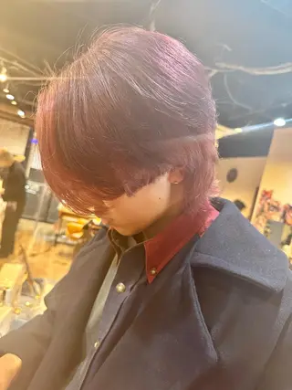 カラー メンズ 髪質改善&ストレート ‪✂︎‬鈴木青樹のヘアスタイル