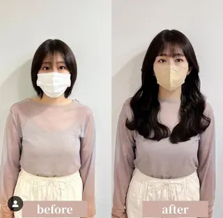 ロング カラーとエクステ 🌟エクステのヘアスタイル