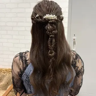 ロング ヘアアレンジ shiori/透明感 /顔周り/髪質改善のヘアスタイル