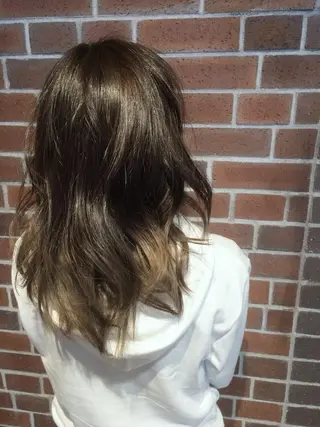 ミディアム セミロング ロング カラー カラー/髪質改善スペ シャリスト宮本　伸一のヘアスタイル