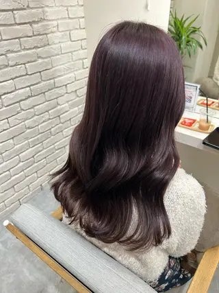 セミロング カラー ヘアアレンジ 髪質改善&艶感カラー 🪄岡井美結のヘアスタイル