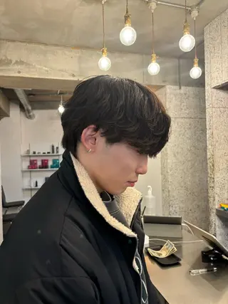 ショート パーマ メンズ fifth 庄子愛彩のヘアスタイル