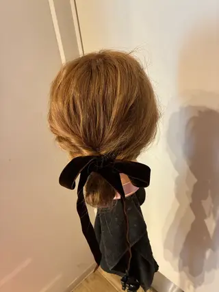 ミディアム ヘアアレンジ 清水 美香のヘアスタイル