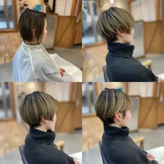 ショート カラー 木村丈晴✂️ご来店 お待ちしてます😊のヘアスタイル