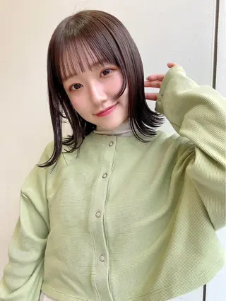 ミディアム カラー 金安 かんたのヘアスタイル