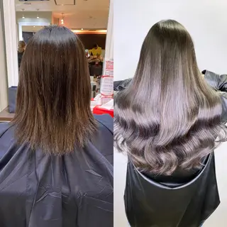 カラー 💎馴染むエクステ ×カラーTOMO💎のヘアスタイル