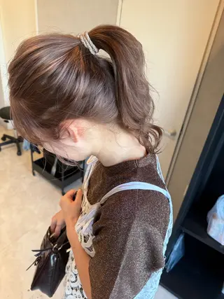 ミディアム カラー 透明感カラー/ボブ misaki °*のヘアスタイル