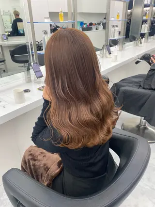 セミロング カラー tocca hair & treatment博多口店所属・【赤み消しカラー】 中野浩太のヘアスタイル
