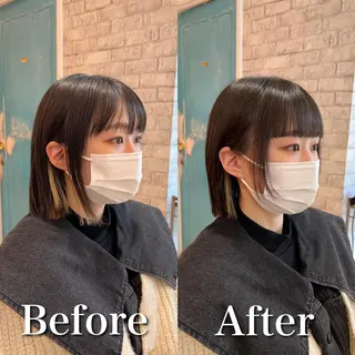 ショート パーマ モテ前髪 タゴメ シンヤのヘアスタイル